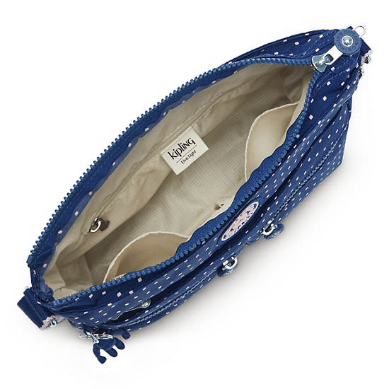 Sacs Crossbody Kipling New Angie Printed Bleu | FR 2015AH